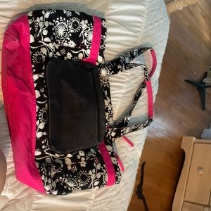 Pink black and white 31 bag